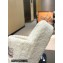 Balenciaga shearling Furry platform slides Sandals White 2023