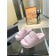 Balenciaga shearling Furry platform slides Sandals Light Pink 2023