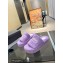 Balenciaga shearling Furry platform slides Sandals Lilac 2023