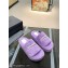 Balenciaga shearling Furry platform slides Sandals Lilac 2023