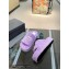 Balenciaga shearling Furry platform slides Sandals Lilac 2023
