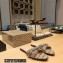 Balenciaga Coated Canvas Cagole Flat Sandals Beige 2023