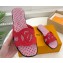 Louis Vuitton LV By The Pool Isola Flat Mules Red 2023
