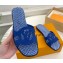 Louis Vuitton LV By The Pool Isola Flat Mules Blue 2023