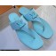 Louis Vuitton Patent calf leather Shake Flat Thong Vert d'Eau Green 2023