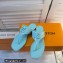 Louis Vuitton Patent calf leather Shake Flat Thong Vert d'Eau Green 2023