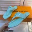 Louis Vuitton Patent calf leather Shake Flat Thong Vert d'Eau Green 2023