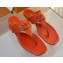 Louis Vuitton Patent calf leather Shake Flat Thong Orange 2023