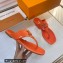 Louis Vuitton Patent calf leather Shake Flat Thong Orange 2023