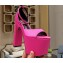 Balenciaga Heel 13cm platform 7cm Camden Sandals Satin Fuchsia 2023