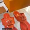 Louis Vuitton Patent calf leather Shake Flat Thong Orange 2023