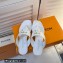 Louis Vuitton Patent calf leather Shake Flat Thong White 2023