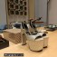 Balenciaga Heel 13cm platform 7cm Camden Sandals rhinestones Gold 2023