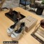 Balenciaga Heel 13cm platform 7cm Camden Sandals rhinestones Silver 2023