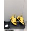 Chanel Heel Patent Crumpled Lambskin Sandals G45016 Yellow 2023