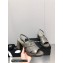 Chanel Heel Patent Crumpled Lambskin Sandals G45016 Gray 2023