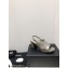 Chanel Heel Patent Crumpled Lambskin Sandals G45016 Gray 2023