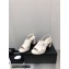 Chanel Heel Patent Crumpled Lambskin Sandals G45016 White 2023