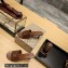 Balenciaga Heel 7cm BB Plaque Groupie Sandals in Leather crocodile print Brown 2023
