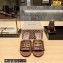 Balenciaga Heel 7cm BB Plaque Groupie Sandals in Leather crocodile print Brown 2023