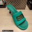 Balenciaga Heel 7cm BB Plaque Groupie Sandals in Leather Green 2023