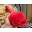 Balenciaga Heel 6.5cm feather-detail mules sandals Red 2023