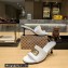 Balenciaga Heel 7cm BB Plaque Groupie Sandals in Leather White 2023