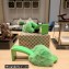 Balenciaga Heel 6.5cm feather-detail mules sandals Green 2023