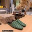 Balenciaga Coated Canvas Cosy BB Mules Green 2023