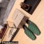 Balenciaga Coated Canvas Cosy BB Mules Green 2023