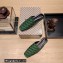 Balenciaga Coated Canvas Cosy BB Mules Green 2023