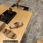 Balenciaga Teddy Mules Beige in fake fur and black contrasted Allover Logo 2023