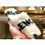 Balenciaga Teddy Mules White in fake fur and black contrasted Allover Logo 2023