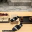 Balenciaga Teddy Mules Black in fake fur and black contrasted Allover Logo 2023