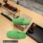 Balenciaga Teddy Faux Fur Mules Green 2023