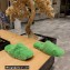 Balenciaga Teddy Faux Fur Mules Green 2023