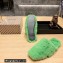 Balenciaga Teddy Faux Fur Mules Green 2023