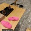 Balenciaga Teddy Faux Fur Mules Pink 2023