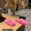 Balenciaga Teddy Faux Fur Mules Pink 2023
