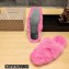 Balenciaga Teddy Faux Fur Mules Pink 2023
