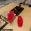 Balenciaga Teddy Faux Fur Mules Red 2023