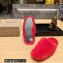Balenciaga Teddy Faux Fur Mules Red 2023
