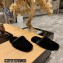 Balenciaga Teddy Faux Fur Mules Black 2023