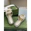 Gucci slide sandals with Tiger head detail hardware 750509 White 2023