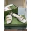 Gucci slide sandals with Tiger head detail hardware 750509 White 2023