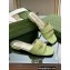 Gucci slide sandals with Tiger head detail hardware 750509 Light Green 2023