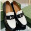 Gucci Interlocking G cut-out loafers 738676 White/Black 2023