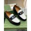 Gucci Interlocking G cut-out loafers 738676 White/Black 2023