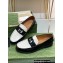 Gucci Interlocking G cut-out loafers 738676 White/Black 2023