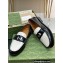 Gucci Interlocking G cut-out loafers 738676 White/Black 2023